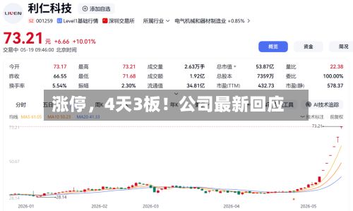 涨停	，4天3板！公司最新回应-第2张图片