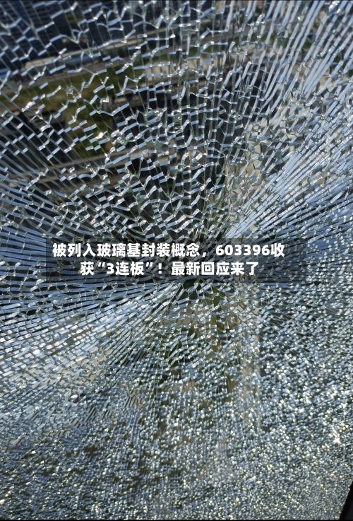 被列入玻璃基封装概念，603396收获“3连板	”！最新回应来了-第2张图片