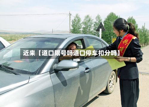 近来【道口限号吗道口停车扣分吗】-第2张图片