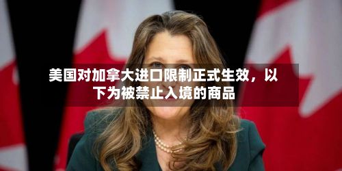美国对加拿大进口限制正式生效	，以下为被禁止入境的商品-第3张图片