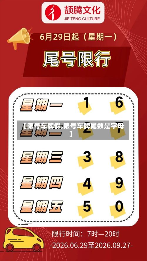 【限号车牌假,限号车牌尾数是字母】-第2张图片