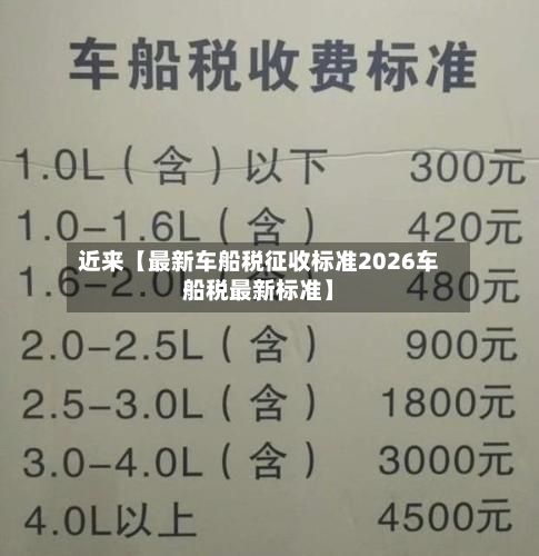 近来【最新车船税征收标准2026车船税最新标准】-第1张图片