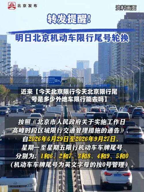 近来【今天北京限行今天北京限行尾号是多少外地车限行能去吗】