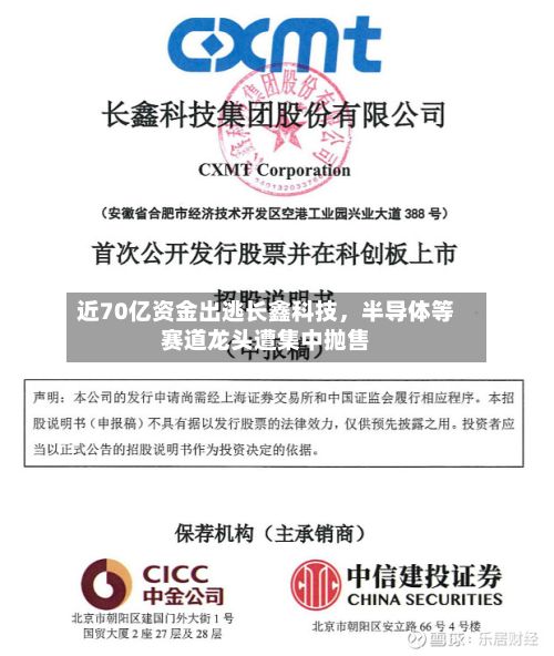 近70亿资金出逃长鑫科技，半导体等赛道龙头遭集中抛售-第2张图片