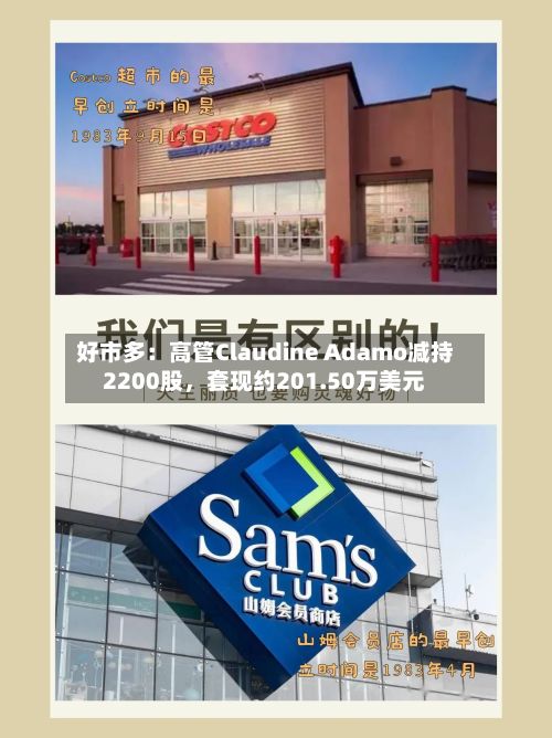 好市多：高管Claudine Adamo减持2200股，套现约201.50万美元