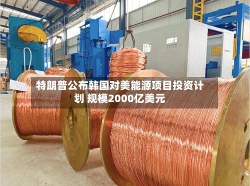 特朗普公布韩国对美能源项目投资计划 规模2000亿美元