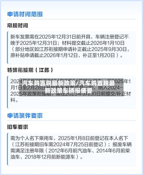 汽车购置税最新政策/汽车购置税最新政策车辆报疲要