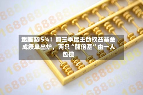 比较高涨超115%！前三季度主动权益基金成绩单出炉，两只“翻倍基”由一人包揽