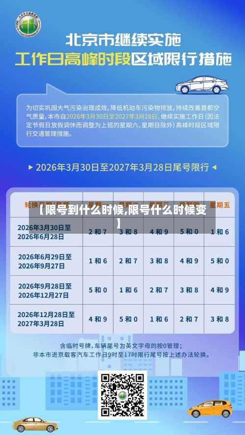 【限号到什么时候,限号什么时候变】-第1张图片