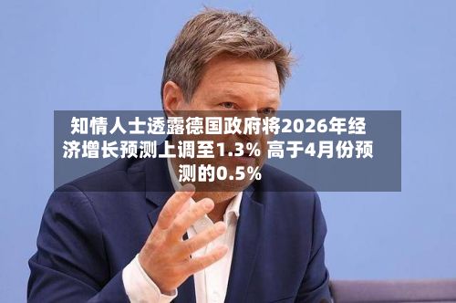 知情人士透露德国政府将2026年经济增长预测上调至1.3% 高于4月份预测的0.5%-第1张图片