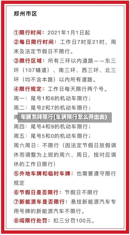 车辆怎样限行(车辆限行怎么开出去)-第1张图片