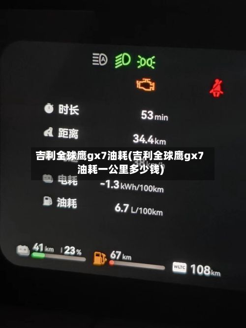 吉利全球鹰gx7油耗(吉利全球鹰gx7油耗一公里多少钱)-第1张图片