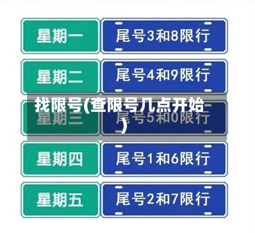找限号(查限号几点开始)-第3张图片