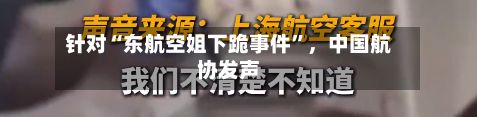 针对“东航空姐下跪事件”，中国航协发声-第2张图片