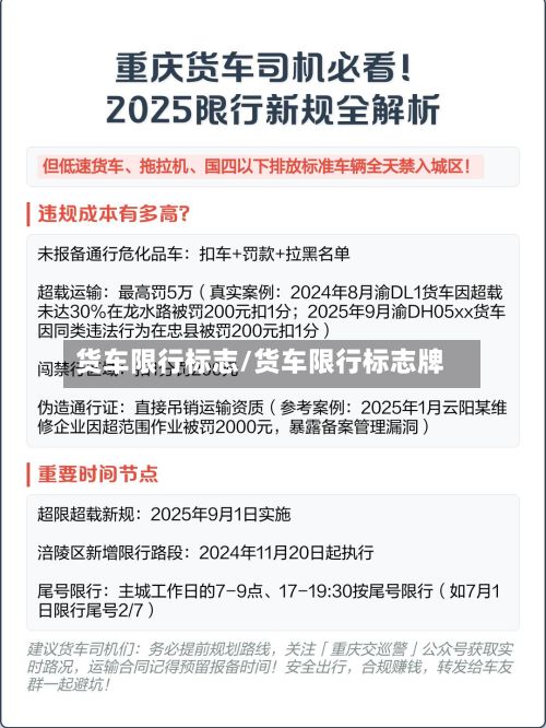 货车限行标志/货车限行标志牌-第1张图片