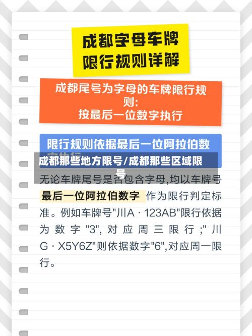 成都那些地方限号/成都那些区域限号
