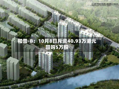 和誉-B：10月8日斥资40.93万港元回购5万股-第2张图片