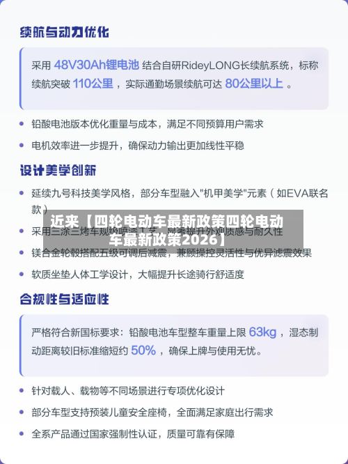 近来【四轮电动车最新政策四轮电动车最新政策2026】