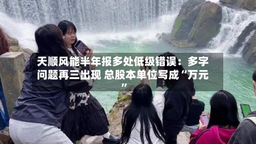 天顺风能半年报多处低级错误：多字问题再三出现 总股本单位写成“万元	”-第2张图片