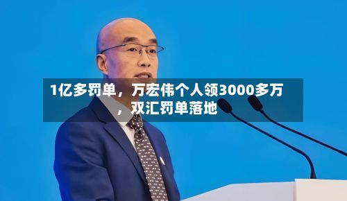 1亿多罚单	，万宏伟个人领3000多万，双汇罚单落地-第3张图片
