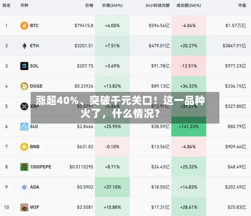 涨超40%、突破千元关口！这一品种火了，什么情况？-第2张图片