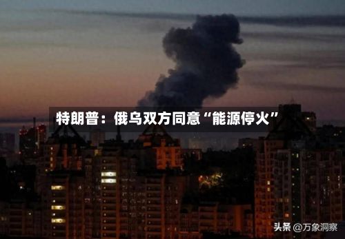 特朗普：俄乌双方同意“能源停火”