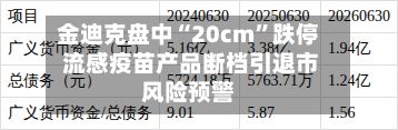 金迪克盘中“20cm”跌停 流感疫苗产品断档引退市风险预警-第3张图片