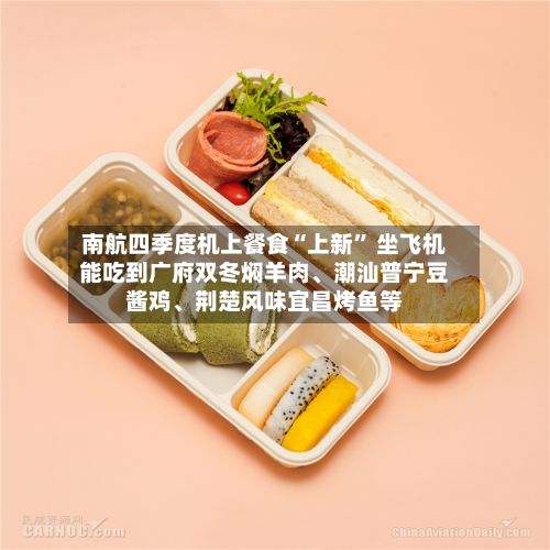 南航四季度机上餐食“上新” 坐飞机能吃到广府双冬焖羊肉、潮汕普宁豆酱鸡	、荆楚风味宜昌烤鱼等-第3张图片