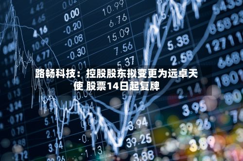 路畅科技：控股股东拟变更为远卓天使 股票14日起复牌