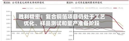 胜利精密：复合铜箔项目仍处于工艺优化、样品测试和量产准备阶段