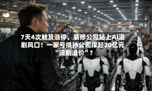 7天4次触及涨停	，装修公司站上AI漫剧风口！一家亏损孙公司撑起20亿元“漫剧溢价”？-第2张图片