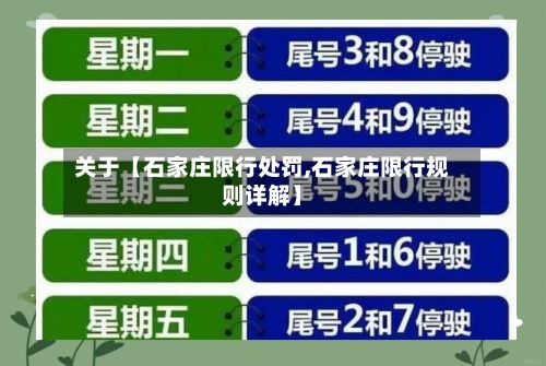 关于【石家庄限行处罚,石家庄限行规则详解】-第2张图片