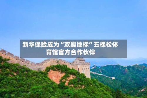 新华保险成为“双奥地标”五棵松体育馆官方合作伙伴