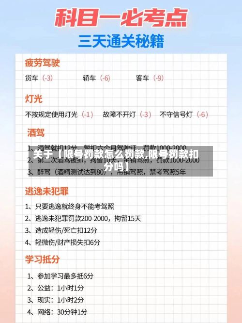 关于【限号罚款怎么罚款,限号罚款扣分吗】-第2张图片