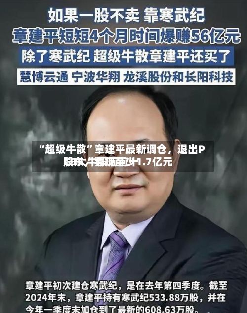 “超级牛散”章建平最新调仓，退出PCB大牛股前前十股东，套现至少1.7亿元-第2张图片