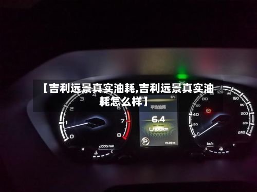 【吉利远景真实油耗,吉利远景真实油耗怎么样】-第3张图片