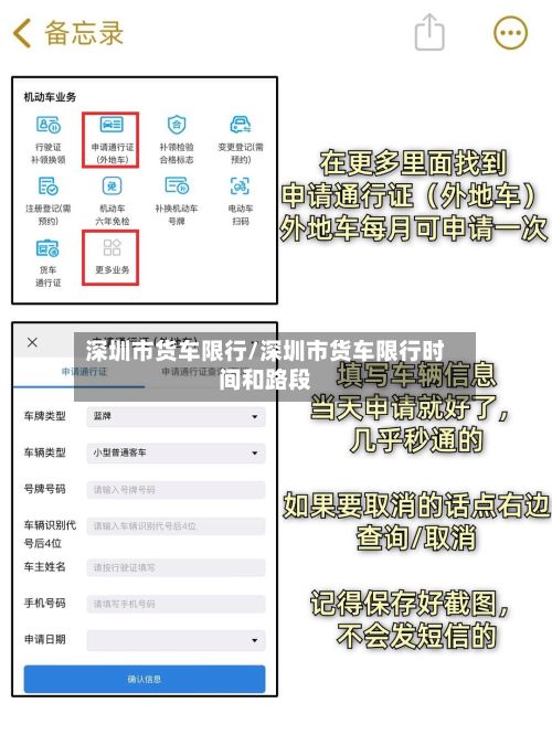 深圳市货车限行/深圳市货车限行时间和路段-第2张图片