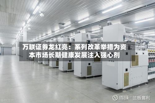 万联证券龙红亮：系列改革举措为资本市场长期健康发展注入强心剂-第2张图片