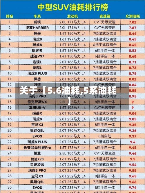 关于【5.6油耗,5系油耗】