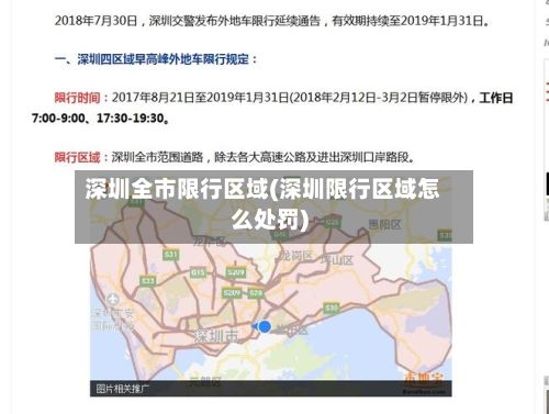 深圳全市限行区域(深圳限行区域怎么处罚)