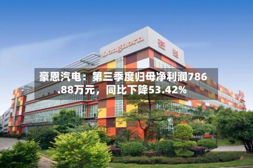 豪恩汽电：第三季度归母净利润786.88万元，同比下降53.42%-第2张图片