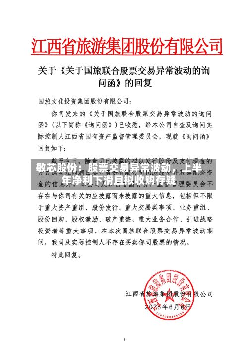 敏芯股份：股票交易异常波动，上半年净利下滑且拟收购存疑-第3张图片