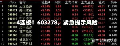 4连板！603278，紧急提示风险-第2张图片