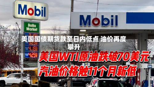 美国国债期货跌至日内低点 油价再度攀升