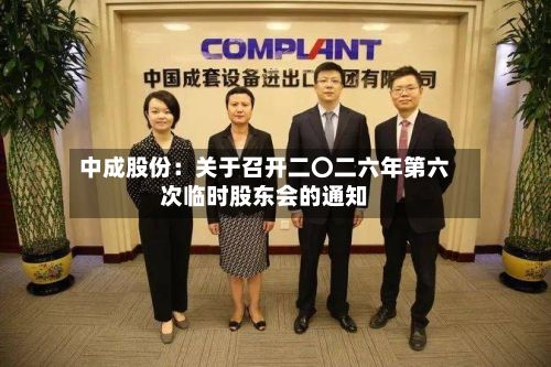 中成股份：关于召开二〇二六年第六次临时股东会的通知