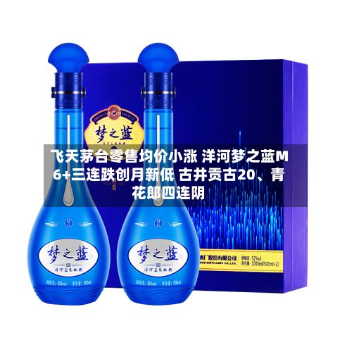 飞天茅台零售均价小涨 洋河梦之蓝M6+三连跌创月新低 古井贡古20、青花郎四连阴-第2张图片